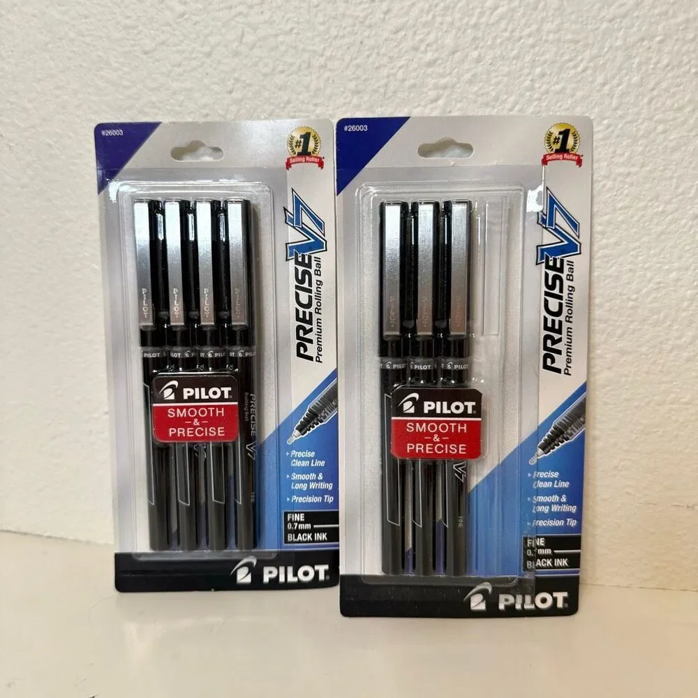 Pilot Precise V7 Premium Rolling Ball Fine .7mm Ink Pen‎ Lot of 7